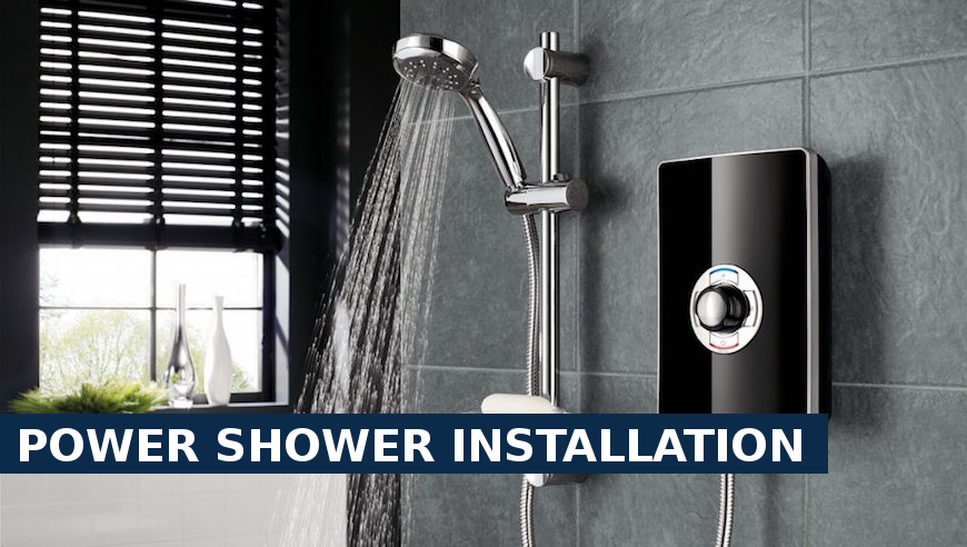 Power shower installation Ashford